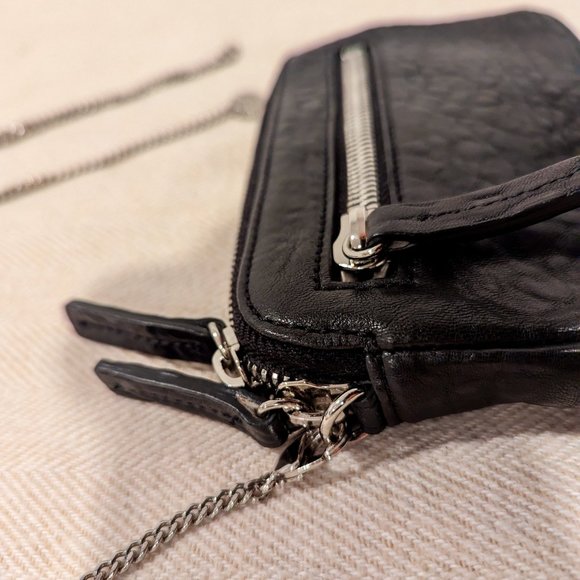 NWOT Crossbody Leather Purse With Chain Strap & Dust Bag (Korean Brand) - Picture 11 of 16